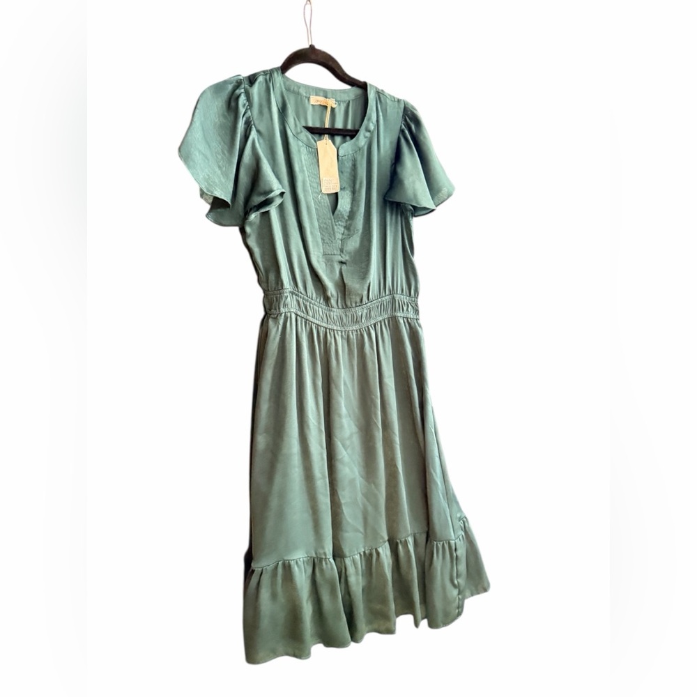 Mystree Teal Midi Dress